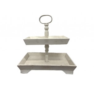 DECOR: Wood Tiered Stand