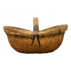 PROP: Chinese Woven Reed Gathering Basket