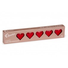 Foiled Hearts Gift Box - Red