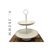 PROP: White Tiered Stand
